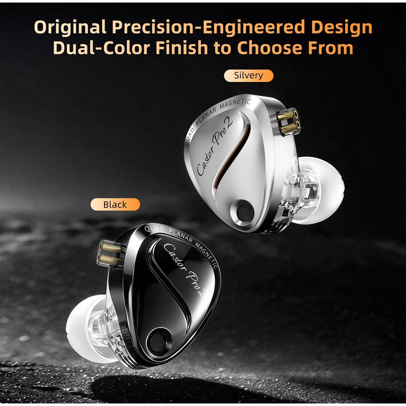 Type C Wired Earphones With Mic - KZ Castor Pro 2 하이파이 이어폰,