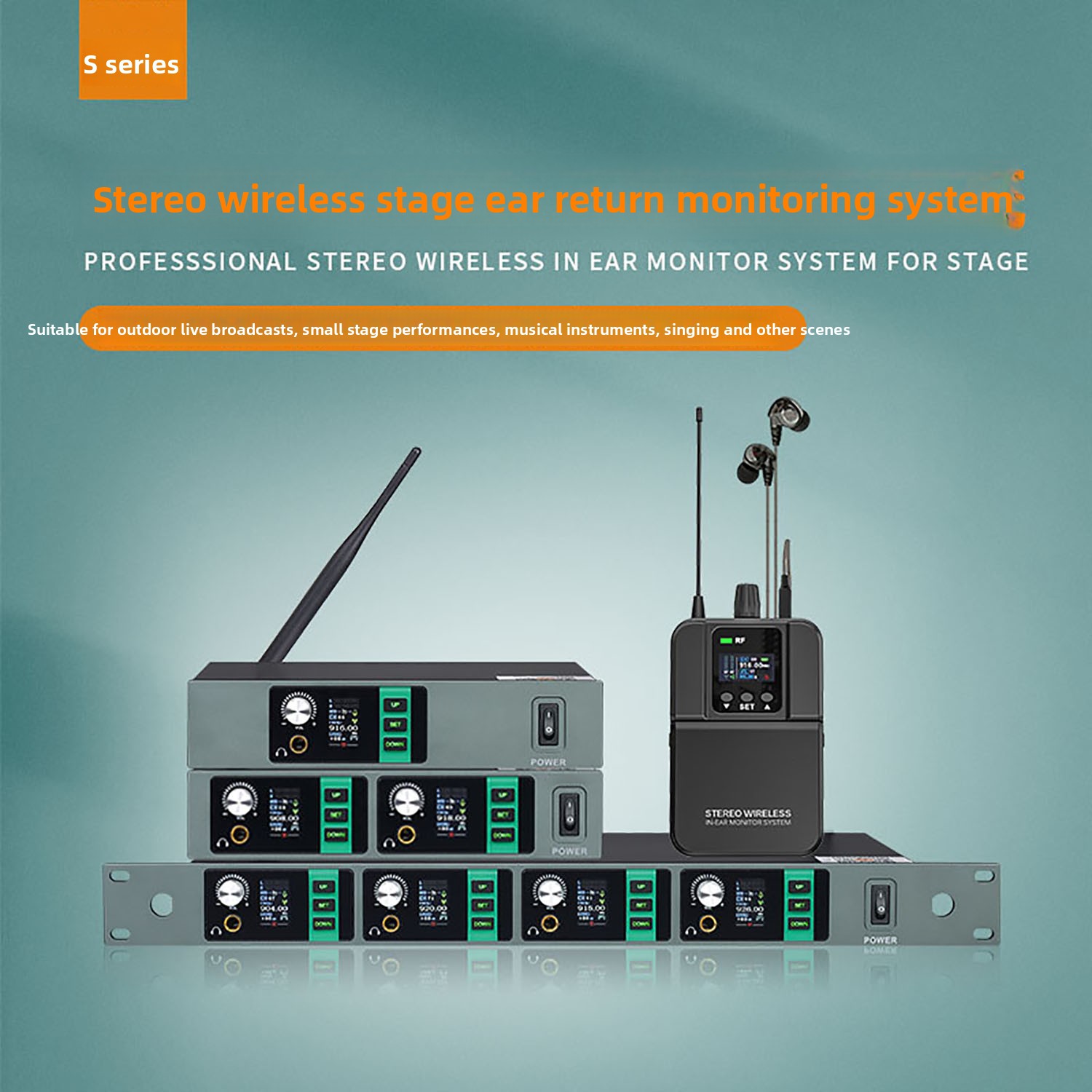 GAW-S1 스테이지 스테레오 이어 백 모니터링 시스템 - In Ear Monitors For Singers 리뷰 및 가격